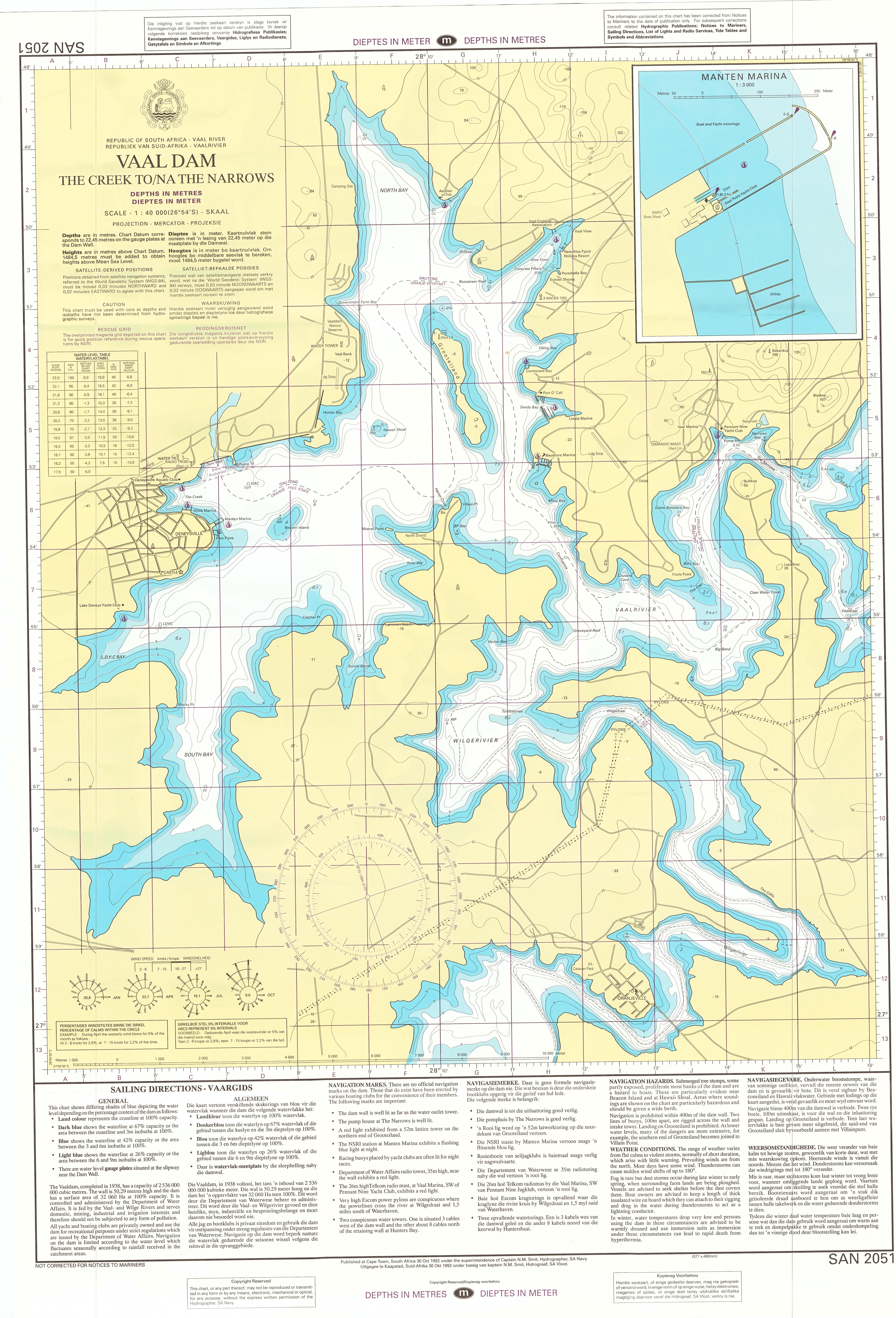 Vaal Dam Map